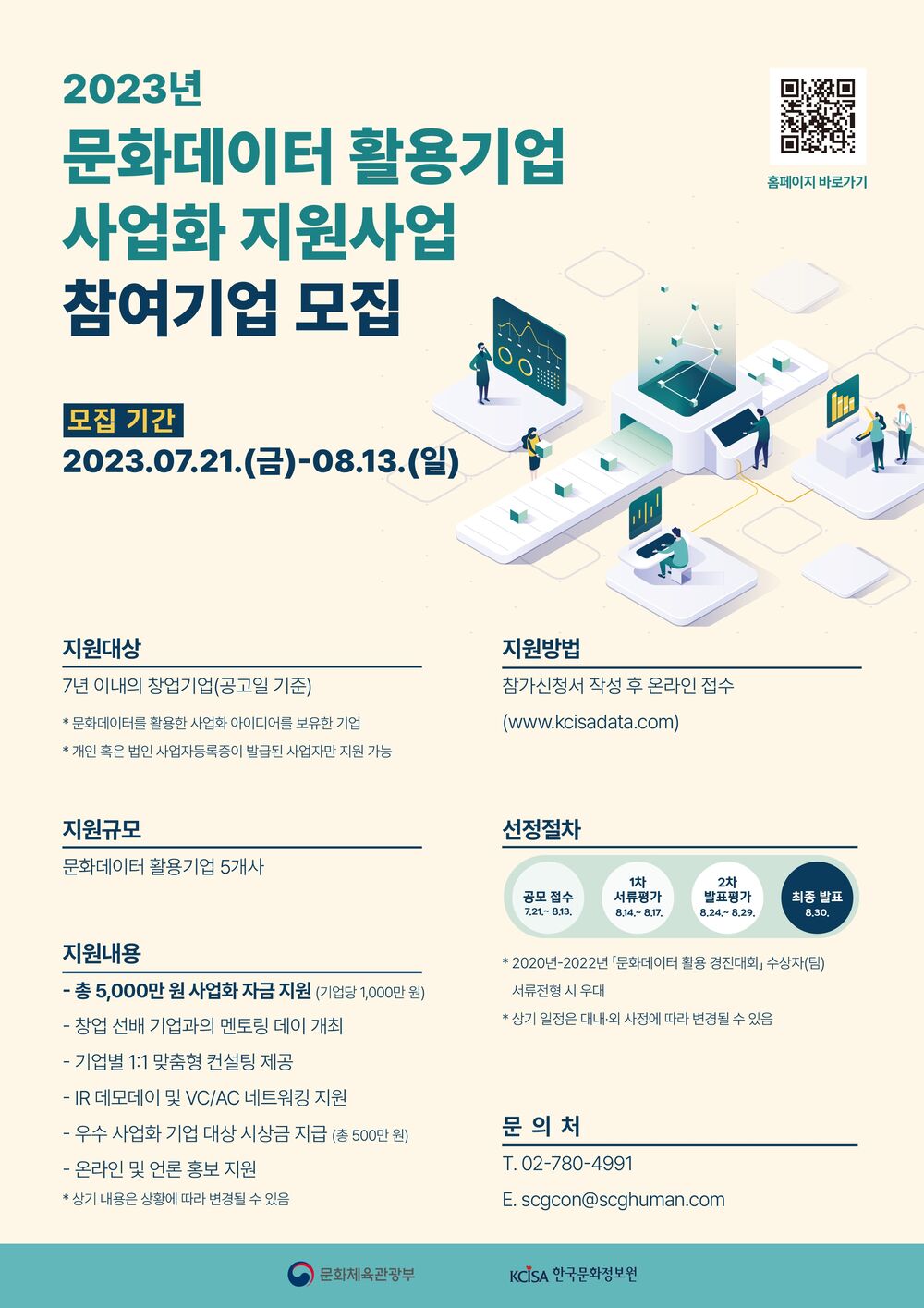 1. 2023년 문화데이터 활용기업 사업화 지원사업 공모 포스터.jpg